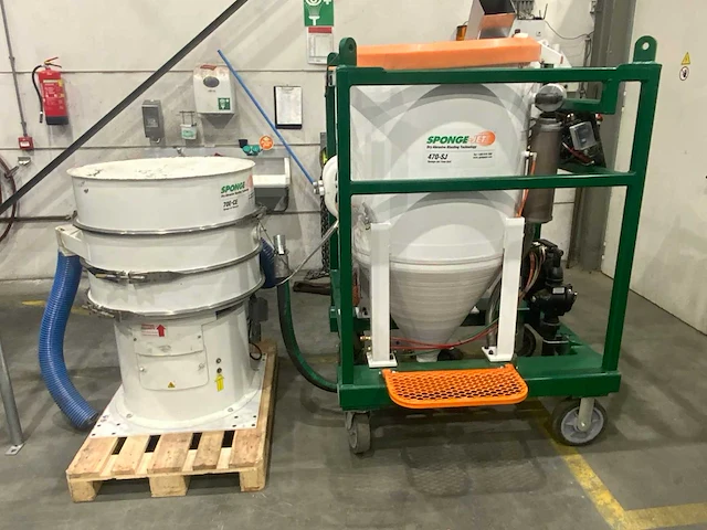 2017 sponge-jet 470sj straal installatie met sponge-jet 70e recycler - afbeelding 12 van  22