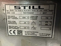 2017 still exu-s 22 elektrische palletwagen - afbeelding 3 van  11