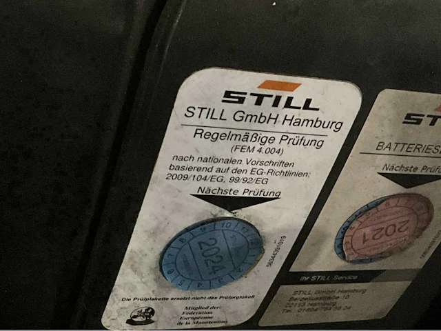 2017 still rx 60-30 600 3000kg uitschuifbare lepels vorkheftruck - afbeelding 13 van  21