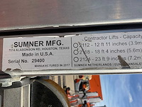 2017 sumner manufacturing 2124 materiaallift / kanaallift - afbeelding 2 van  10