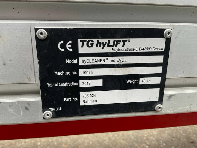 2017 tg hylift hycleaner red evo i + red evo iii gevelreinigingsmachine - afbeelding 7 van  32