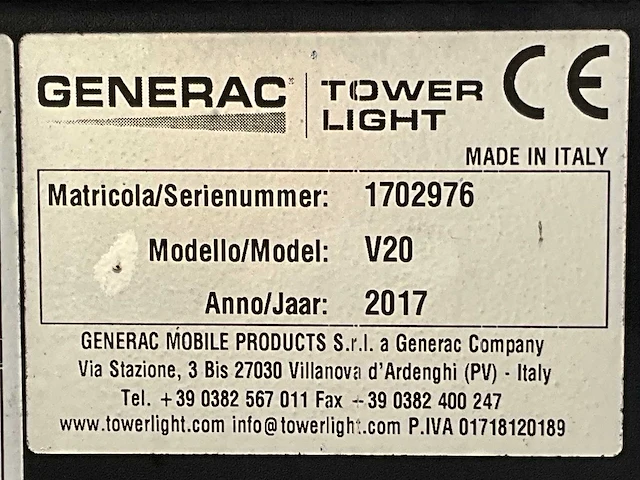 2017 towerlight v20 lichtmast aanhangwagen - afbeelding 10 van  19
