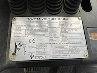 2017 toyota tonero 52-8fdjf35 vorkheftruck - afbeelding 3 van  13