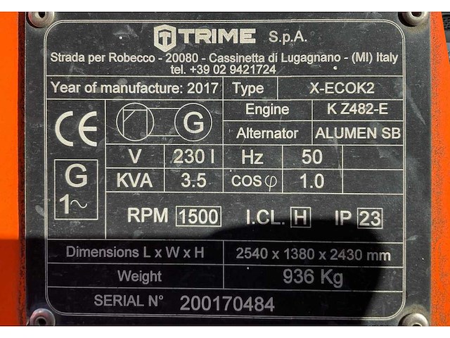 2017 trime x-eco a0031 led lichtmast aggregaat aanhangwagen - afbeelding 8 van  17