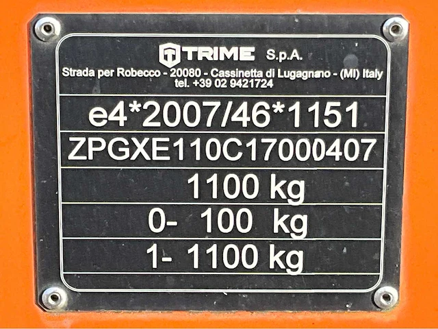 2017 trime x-ecok2 led lichtmast aggregaat aanhangwagen - afbeelding 10 van  18