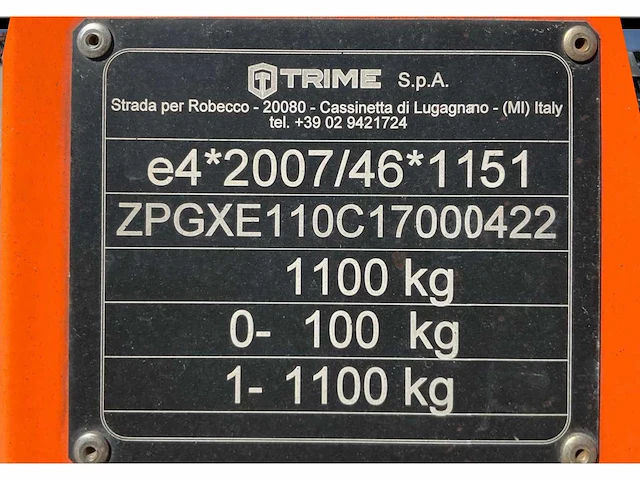 2017 trime x-ecok2 lichtmast aggregaat aanhangwagen - afbeelding 14 van  21