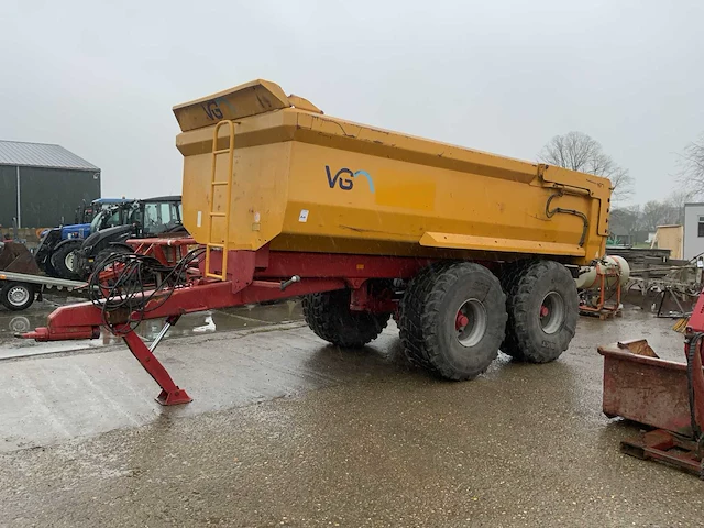 2017 vgm zk 22 -2 zandkipaanhangwagen - afbeelding 1 van  10