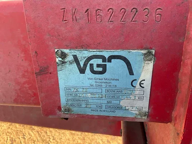 2017 vgm zk-22 dumper aanhanger - afbeelding 11 van  19