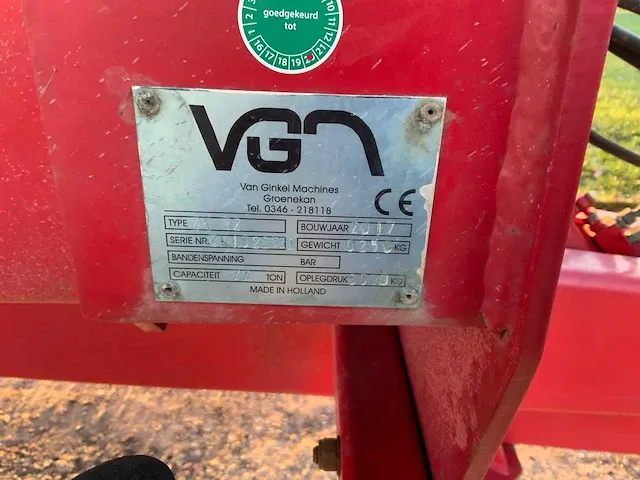 2017 vgm zk22 dumper aanhanger - afbeelding 18 van  25