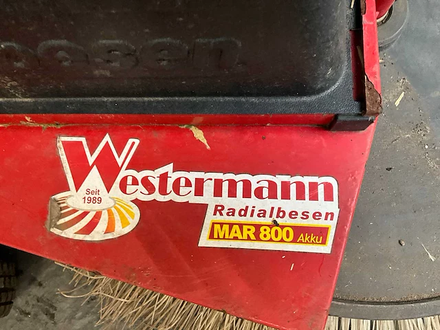 2017 westermann radialbesen mar800 akku radiaalbezem - afbeelding 11 van  11
