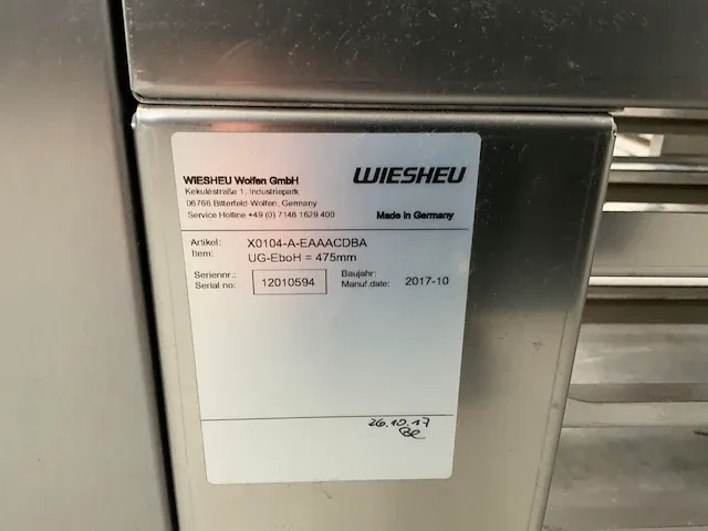 2017 wiesheu euromat 64l bakkerijoven combinatie - afbeelding 3 van  12