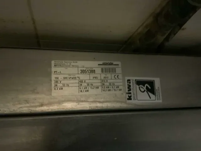 2017 winterhalter pt-l korvenvaatwasmachine - afbeelding 9 van  12