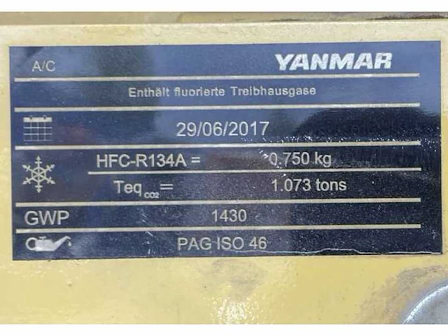 2017 yanmar sv100-2a-2pb midigraafmachine - afbeelding 16 van  23
