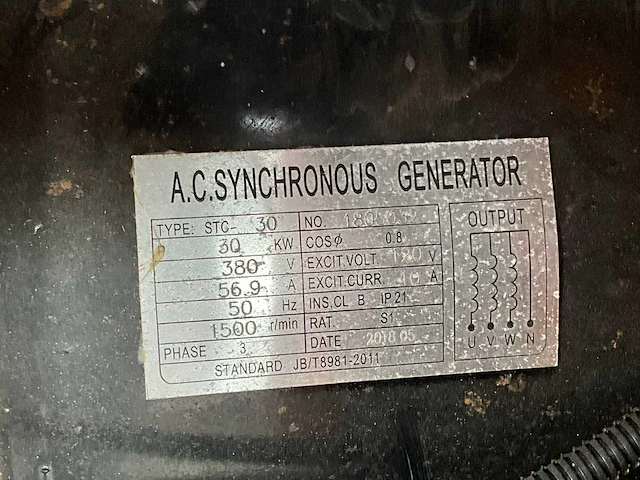 2018 a.c.synchronous gf3-40kva stroomgenerator - afbeelding 6 van  15