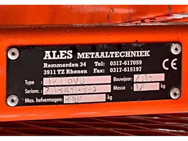 2018 ales tkt.6vu gevelsteenklem / gevelsteentang - afbeelding 9 van  9