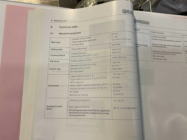 2018 altendorf wa8t formaatcirkelzaagmachine - afbeelding 21 van  30