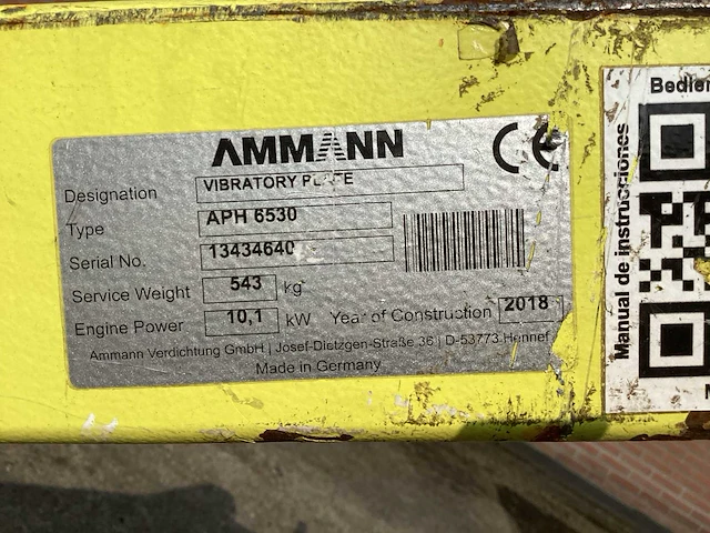 2018 ammann aph 6530 trilplaat - afbeelding 6 van  6
