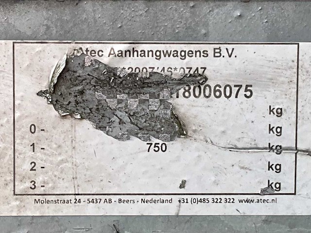 2018 atec eo1300 aanhangwagen - afbeelding 8 van  16