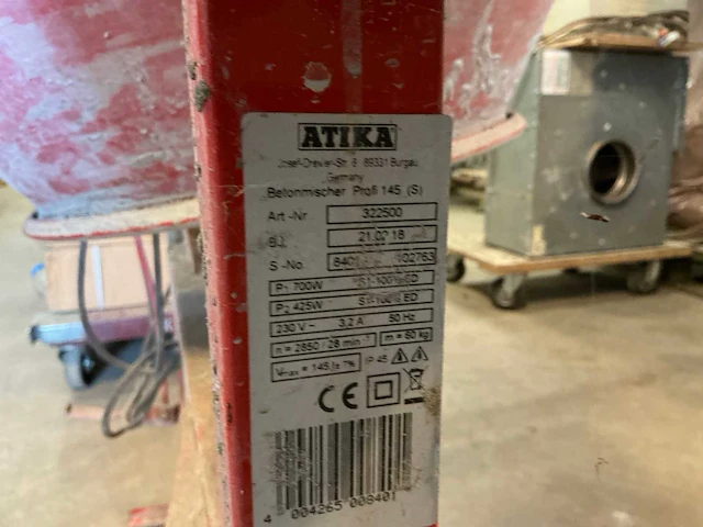 2018 atika profi 145 betonmolen - afbeelding 4 van  7