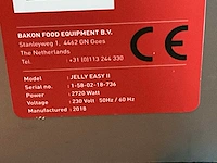 2018 bakon food equipment jelly easy ii gelei en glazuurmachine - afbeelding 6 van  6
