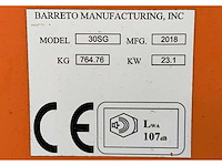 2018 barreto 30sg boomstronkhakselaar - afbeelding 8 van  16