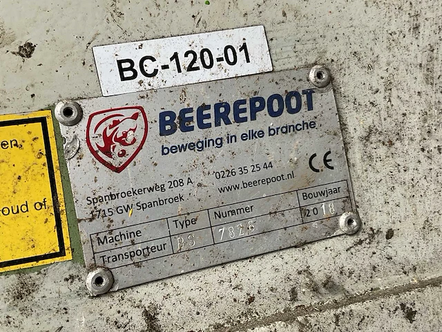 2018 beerepoot rs transportband met vermaler - afbeelding 4 van  12