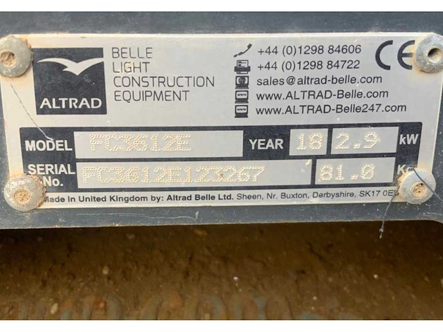 2018 belle fc3612e trilplaat - afbeelding 6 van  6