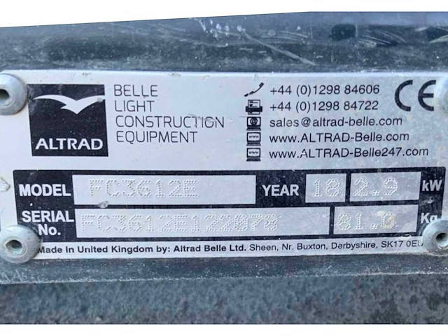 2018 belle fc3612e trilplaat - afbeelding 6 van  6