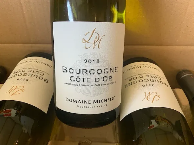 2018 bourgogne cote d’or domaine michelot witte wijn (11x) - afbeelding 1 van  4