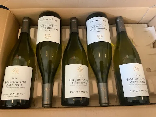 2018 bourgogne cote d’or domaine michelot witte wijn (11x) - afbeelding 3 van  4