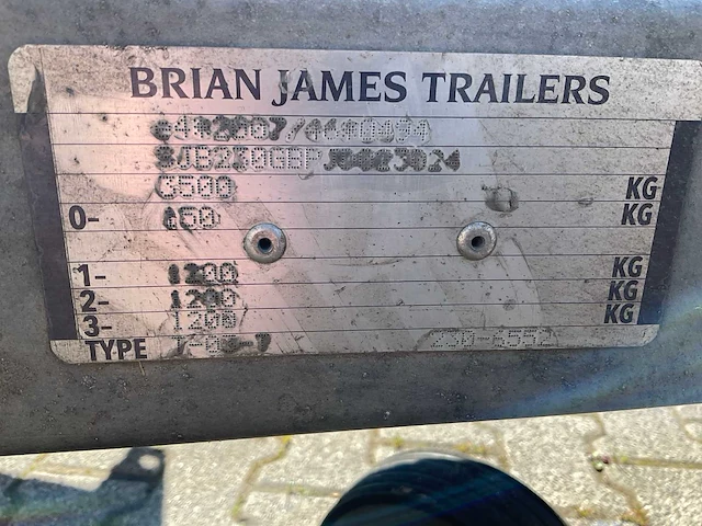2018 brian james t-03-t aanhangwagen - afbeelding 4 van  17