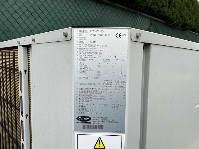 2018 carrier warmtepomp 30rqs-070b0106-pe - afbeelding 7 van  9