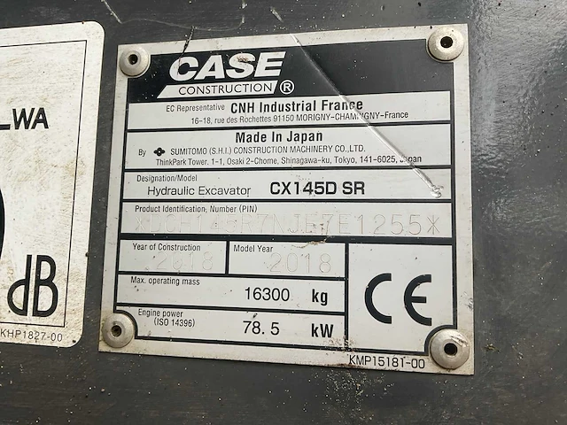 2018 case cx145d st rupsgraafmachine - afbeelding 46 van  50