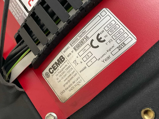 2018 cemb er80se spotter banden balanceermachine - afbeelding 9 van  11