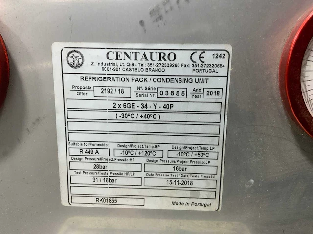 2018 centauro invries en vriesbewaarinstallatie set - afbeelding 5 van  31
