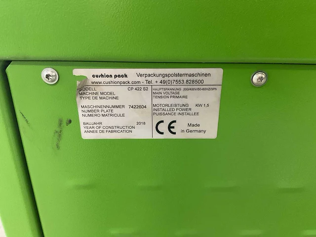 2018 cushion pack cp 422 s2 karton shredder - afbeelding 8 van  8