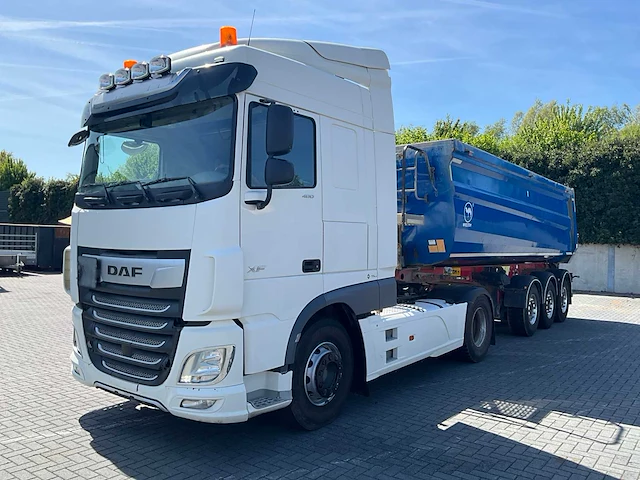 2018 daf xf 480 vrachtwagen met wielton nw 3 trailer - afbeelding 12 van  63