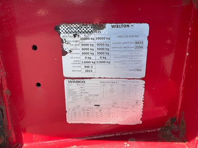 2018 daf xf 480 vrachtwagen met wielton nw 3 trailer - afbeelding 51 van  63