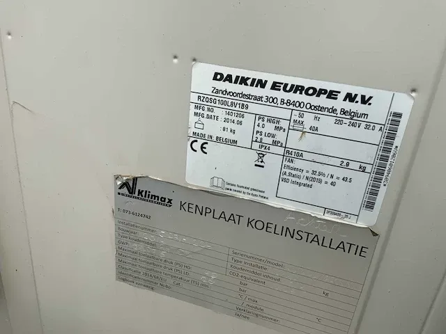 2018 daikin sky air rzqsg100l8v airconditioning (2x) - afbeelding 8 van  9