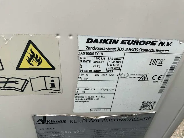 2018 daikin sky air rzqsg100l8v airconditioning (2x) - afbeelding 9 van  9