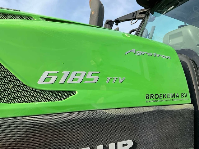 2018 deutz-fahr 6185 ttv vierwielaangedreven landbouwtractor - afbeelding 9 van  51