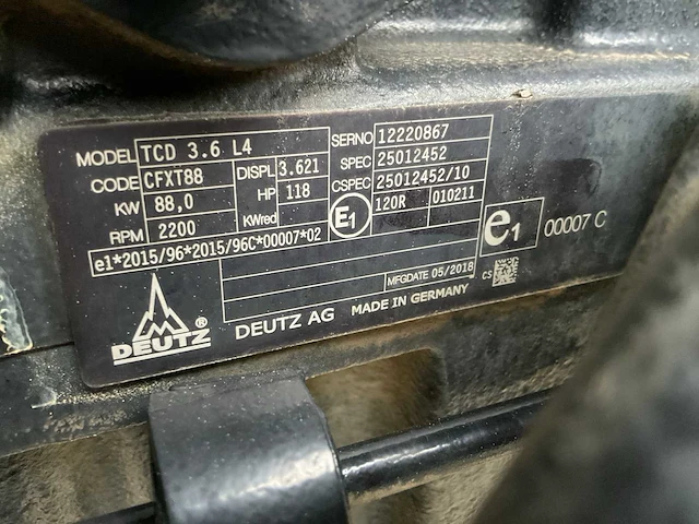 2018 deutz-fahr agrotron 6120m vierwielaangedreven landbouwtractor - afbeelding 18 van  41