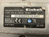 2018 einhel bt-dh 1600/1 breekhamer - afbeelding 2 van  2