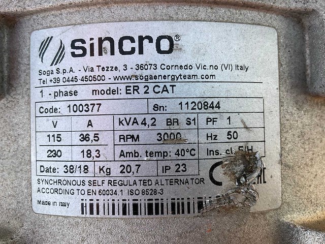 2018 europower ep4100 stroom aggregaat - afbeelding 7 van  7