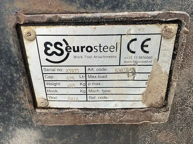 2018 eurosteel slotenbak cw30 - afbeelding 9 van  9