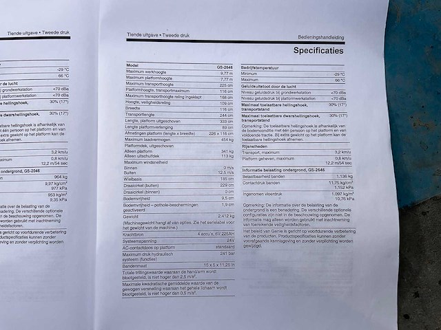 2018 genie gs-2646 hoogwerker - afbeelding 17 van  32