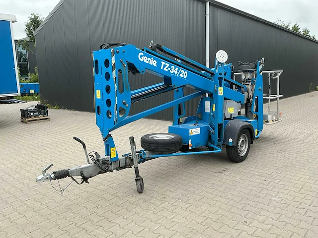 2018 genie tz34/20 (261 h.) knik-telescoophoogwerker op aanhangwagen - afbeelding 1 van  40