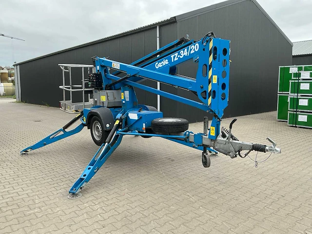 2018 genie tz34/20 (261 h.) knik-telescoophoogwerker op aanhangwagen - afbeelding 40 van  40