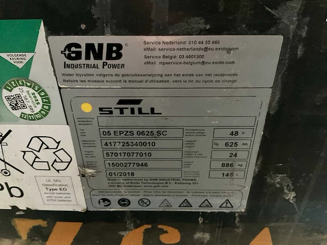 2018 gnb 05 epzs acculader met accu - afbeelding 4 van  8
