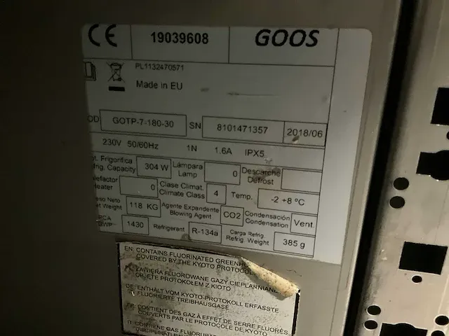 2018 goos koelwerkbank - afbeelding 4 van  4